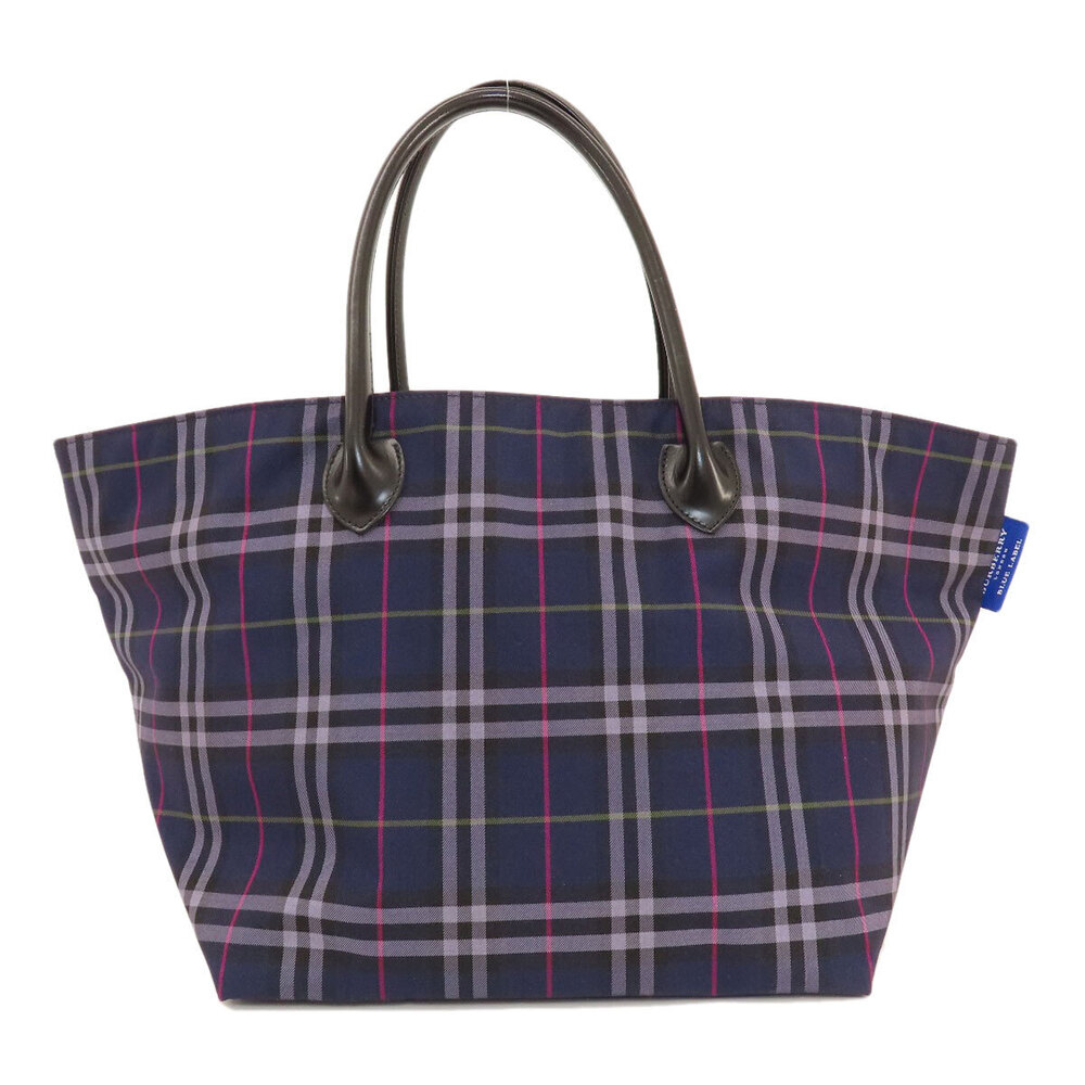 Burberry Canvas Handbag Label Blue Check - Picture 11 of 11